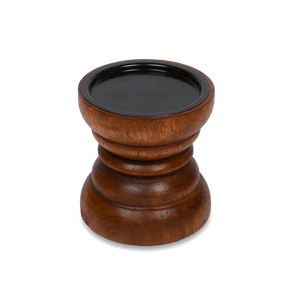 Mango Wood Candle Holder