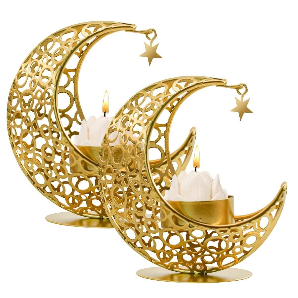 Crescent Moon Tealight Holders