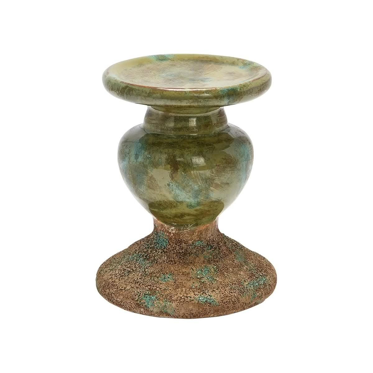Two-Tone Terracotta Pillar Holder
